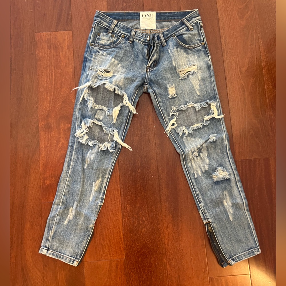 Denim One Teaspoon Jeans ( Style: Trashed Free Birds)